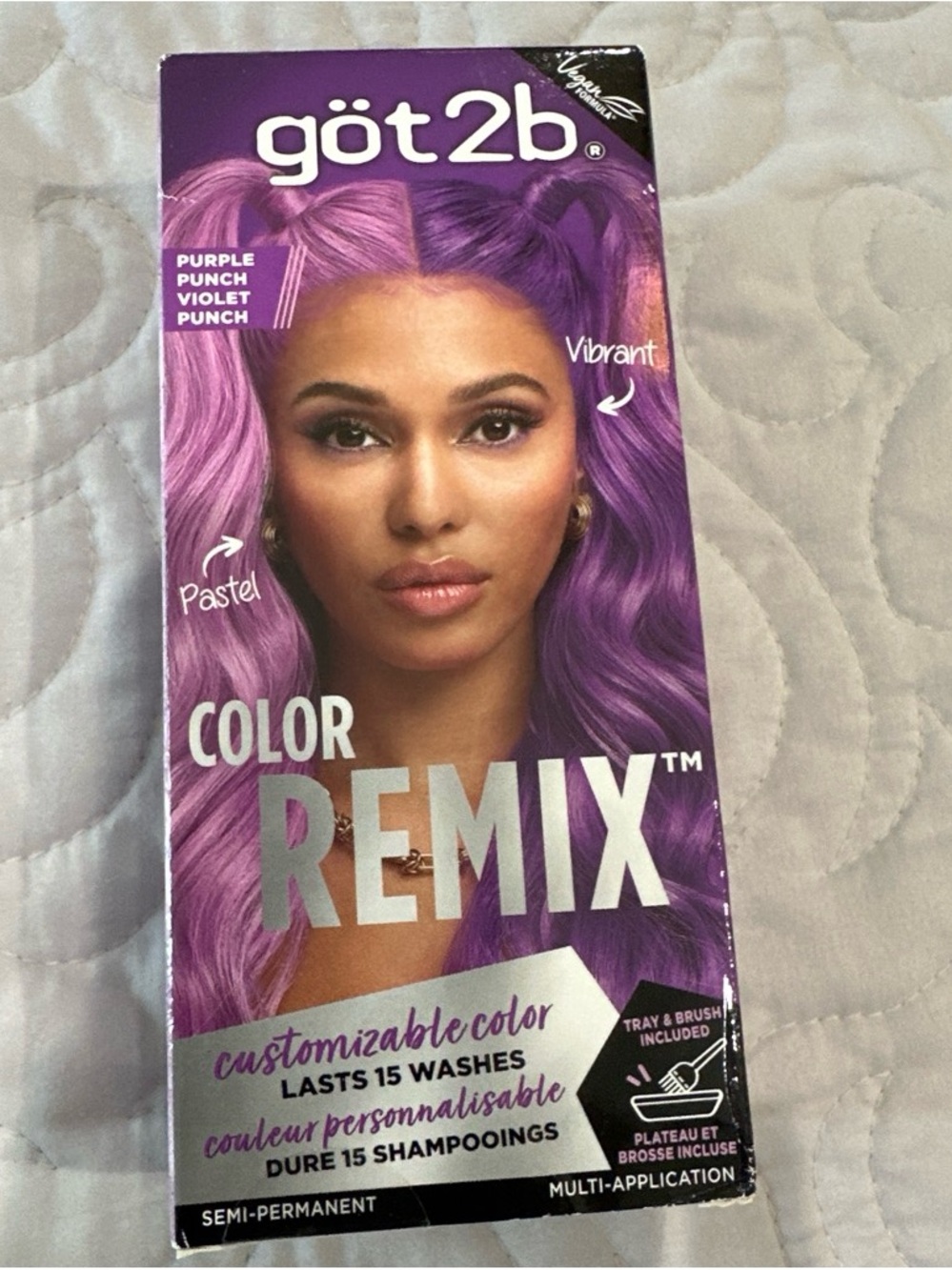 göt2b Color Remix Semi-Permanent Hair Dye — Purple Punch